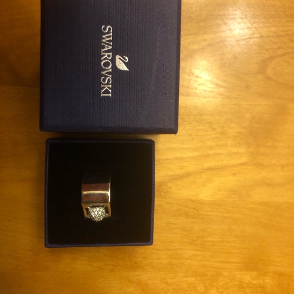 Swarovski  Rhodium plated crystal ring - Picture 3 of 6